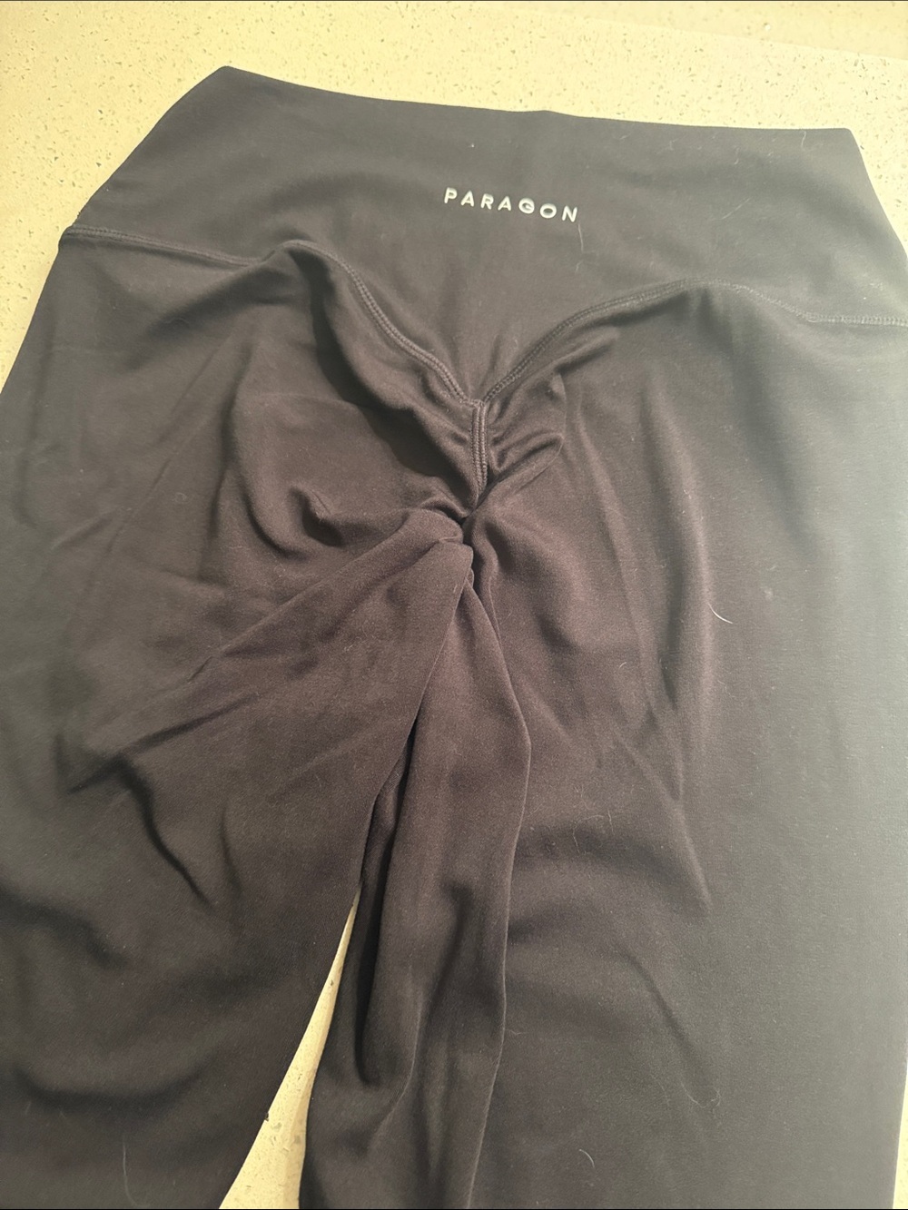 PARAGON Black Kids Leggings with Ruched Back Seam